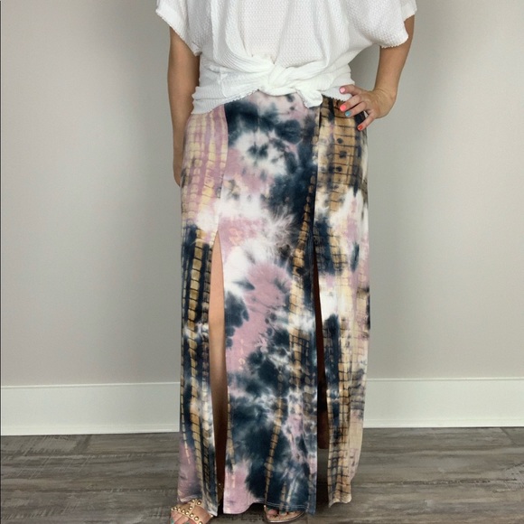 Gypsy Wanderer Tie Dye Maxi Skirt S Boho Hippie - Picture 5 of 8